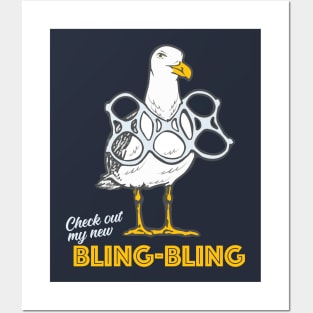 Bling Bling Seagull Posters and Art